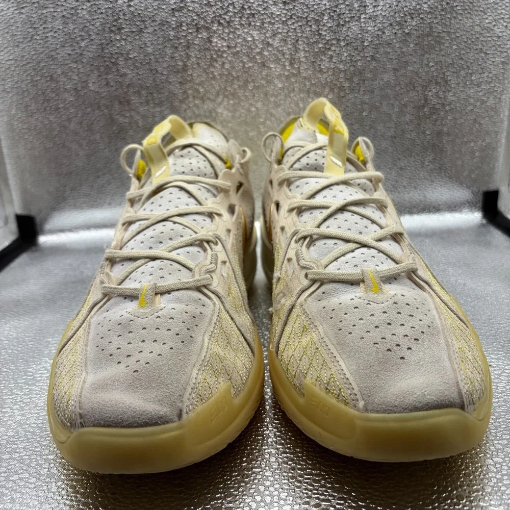 Size 10 Jordan Poole x Nike Air Zoom GT Cut 3 Beach Gold White Shoes FZ1523-100
